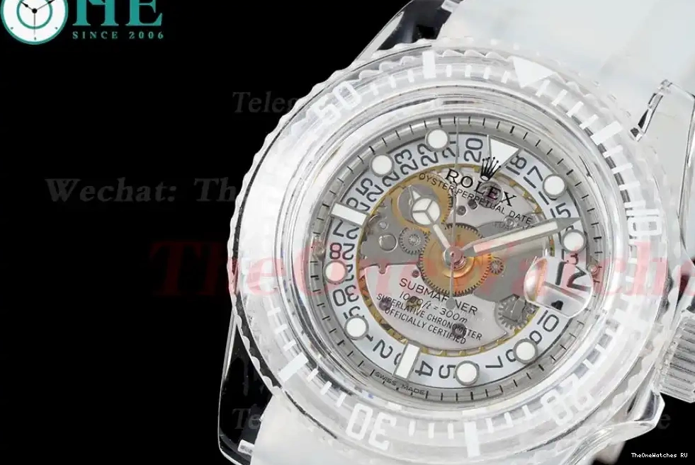 A2824 Dial 40MM Submariner F8F RU Acrylic Skeleton 0606
